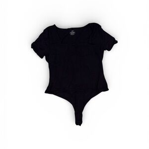 Black Short Sleeve Bodysuit NWT Size XL